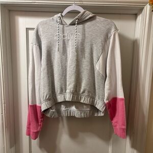 Calvin Klein Women's Gray and Pink Hoodie